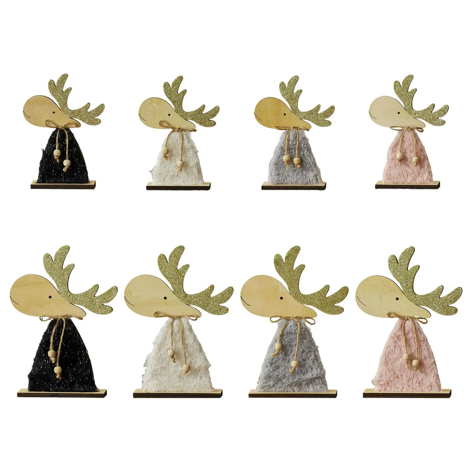 Деревянные рождественские украшения фигурка лося коллекционная деревенская