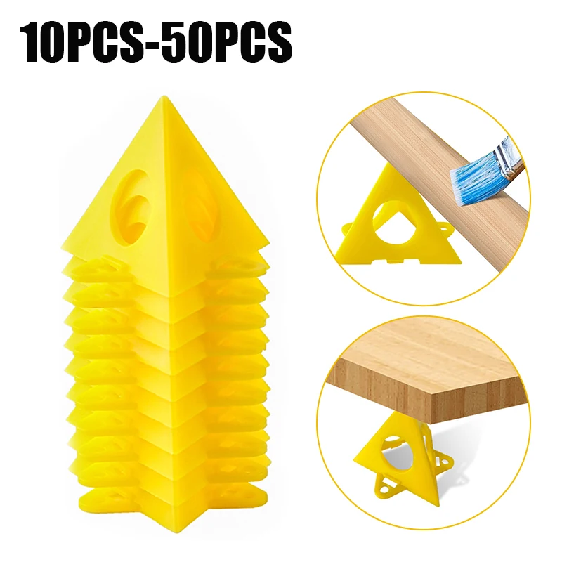 

10-50pcs Paint Spray Bracket Mini Triangular Stand Paint Spray Tool Non-Stick Paint Pads Kit Portable for Woodworking Carpenter