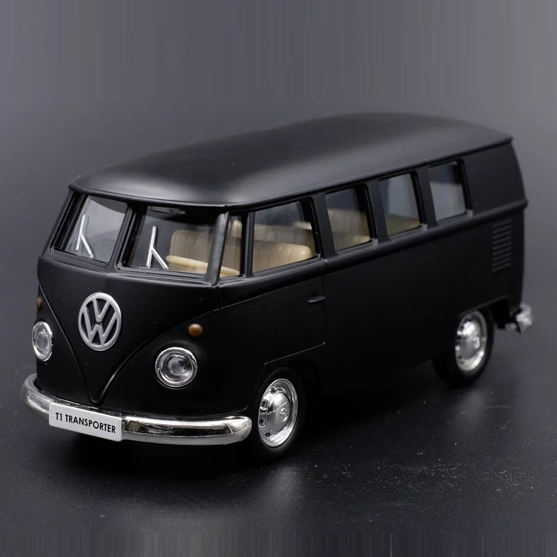 

1:36 Alloy T1 Bus Model Metal Diecasts Vehicle City Car Styling Transporter Classical Bus Pull Back Collection Toys Gift