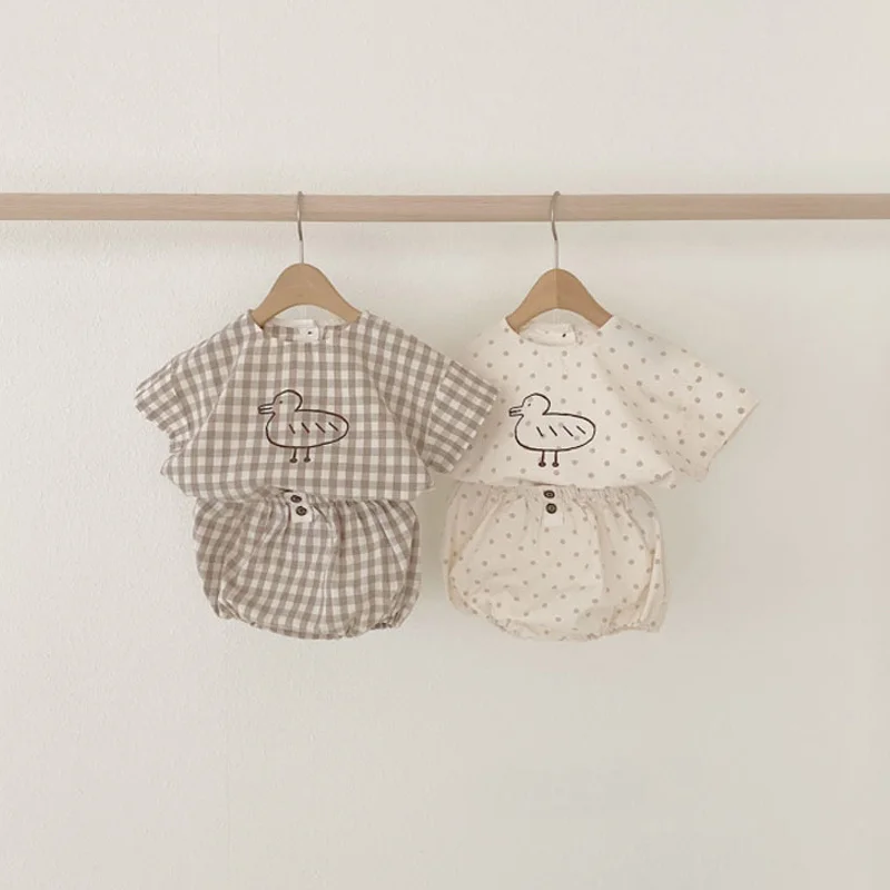 Футболка с коротким рукавом и штаны для мальчиков девочек