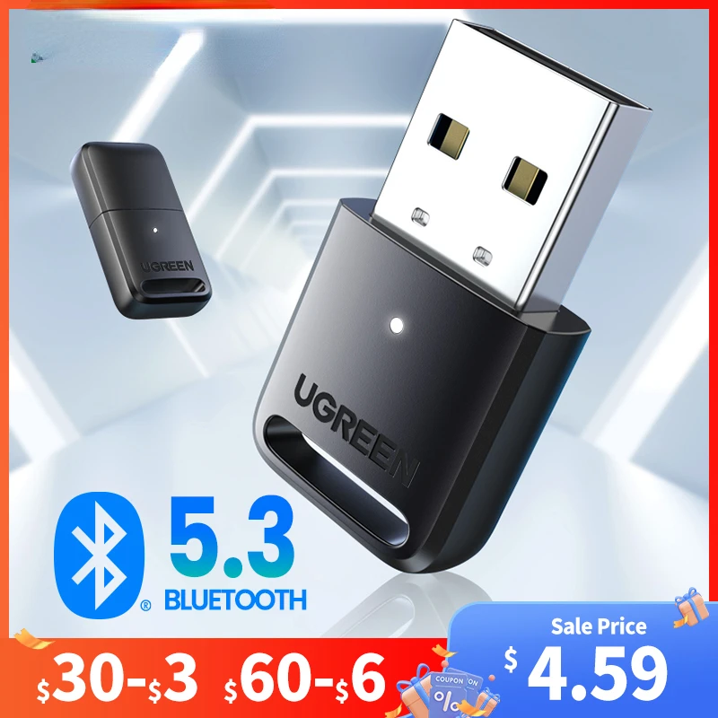 

USB Bluetooth 5.3 5.0 Adapter Receiver Transmitter EDR Dongle PC Wireless Transfer for Bluetooth Headphone Speakers Mouse