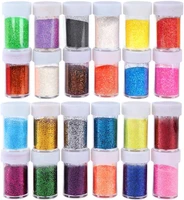 24 colors 10g glitter powder mica powder pigment epoxy resin pigment soap making nail glitter mix colors eyeshadow lipgloss