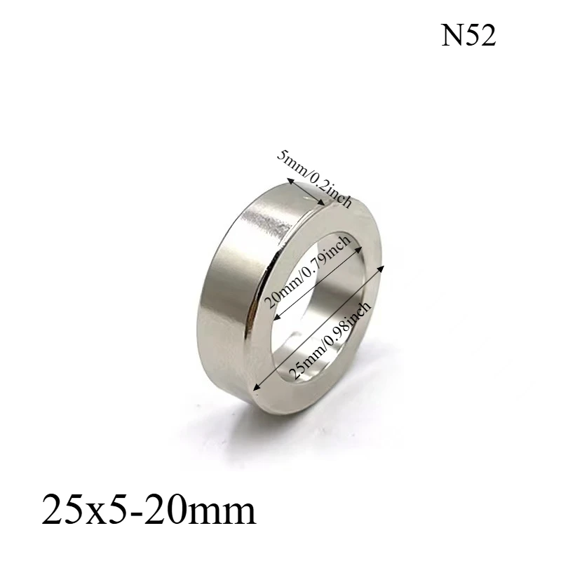 

Неодимовое магнитное кольцо N52 25x5-20