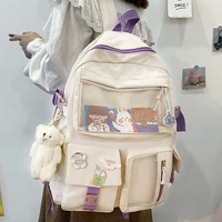 cute trend female nylon women backpack fashion waterproof rucksack for girls school backpacks bag student bookbag backpacks