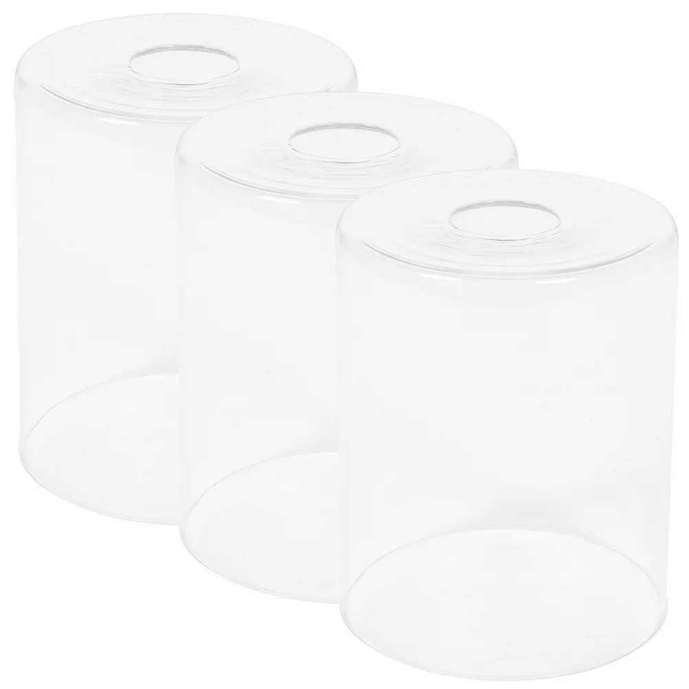 

3 Pcs Light Fitting Modern Lamp Shade Replacement Cover Fixture Shades Glass Simple Ceiling Small