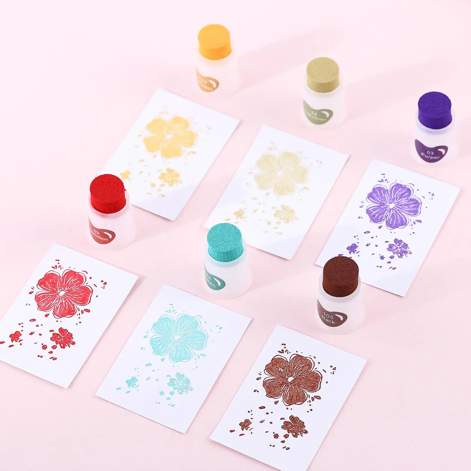 

35 Colors Ink Pads Washable DIY Crafts Stamp Pads for Kids Fabric Painting