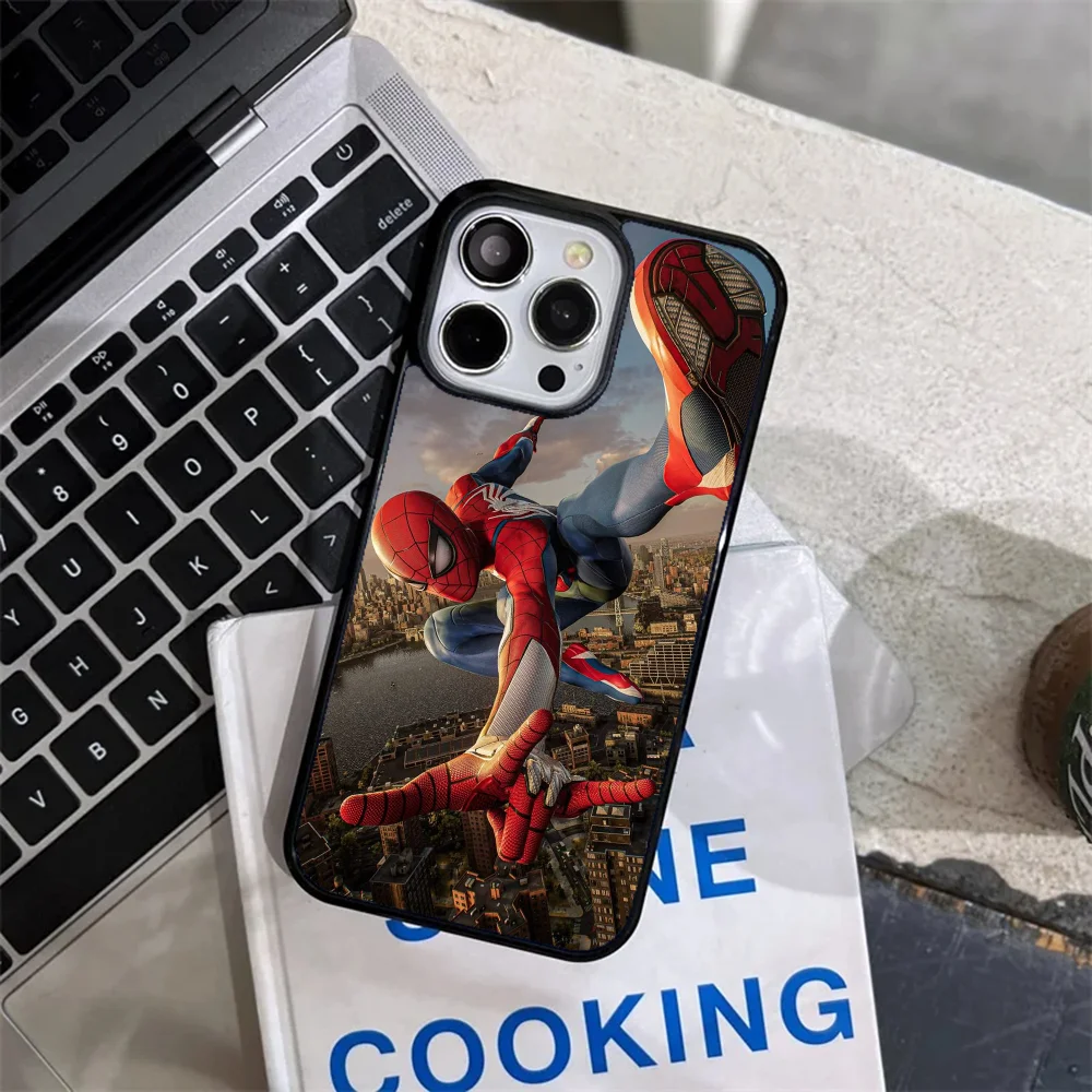 Чехол для телефона S-Spider M-Man с сильным магнитом IPhone 15 14 13 Pro Max 11 12 Mini Alex Mirror