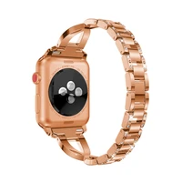 diamond for apple watch band 45mm 41mm 44mm 40mm stainless steel strap iwatch series 7 6 5 4 3 se 42mm 38mm wrist belt bracelet