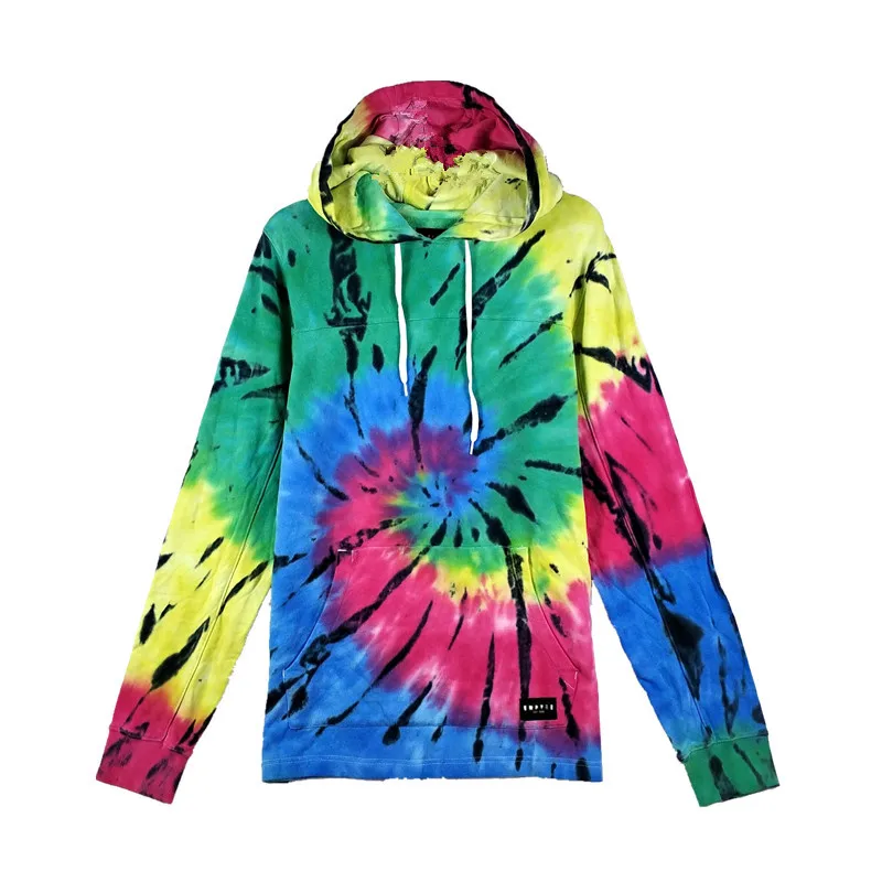 

Men's Swirl Tie Dye Pullover Hoodie (Print Faulty)