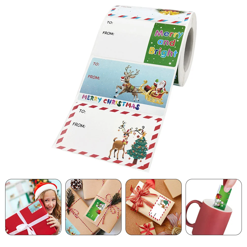 

Christmas Stickers Envelope Sealing Multifunction Gift Wrapping Baking Packaging Letter Supply