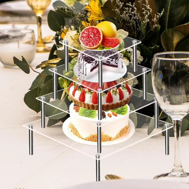 

Cup Cake Tier Stand Acrylic Round Cupcake Stand Transparent Stackable Cake StandCupcake Tower Stand Cupcake Holder Display