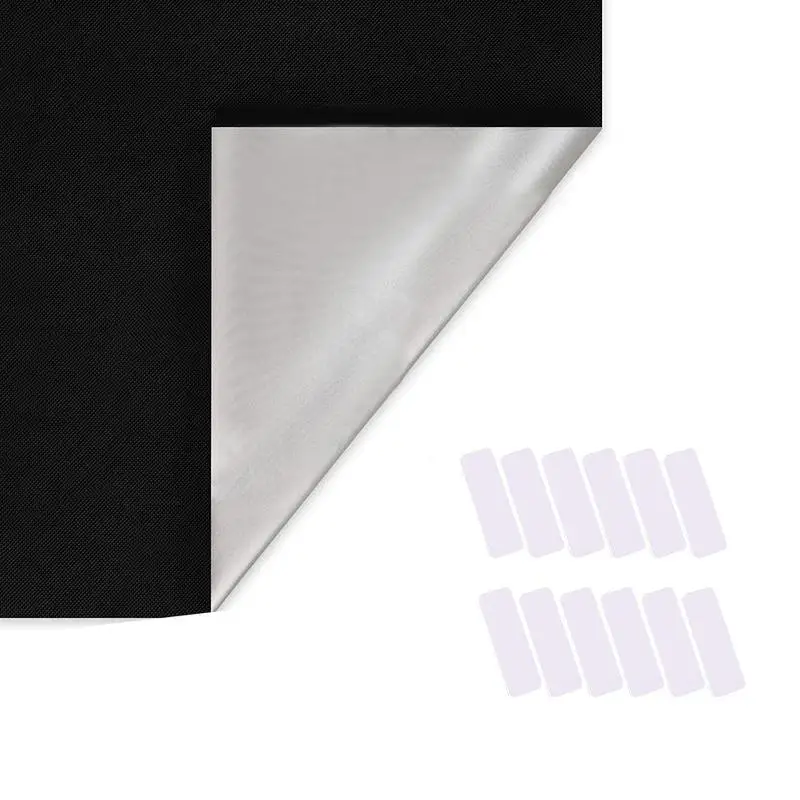 

Temporary Blackout Blind Curtain For Window Shade Drape Portable For Living Room Home Window Door For Balcony