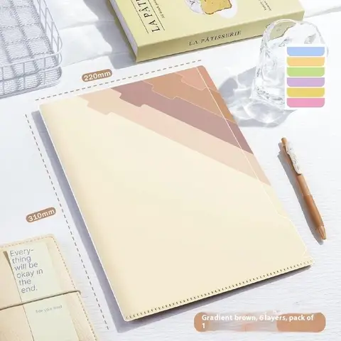 KOQZM Прозрачная многослойная папка А4