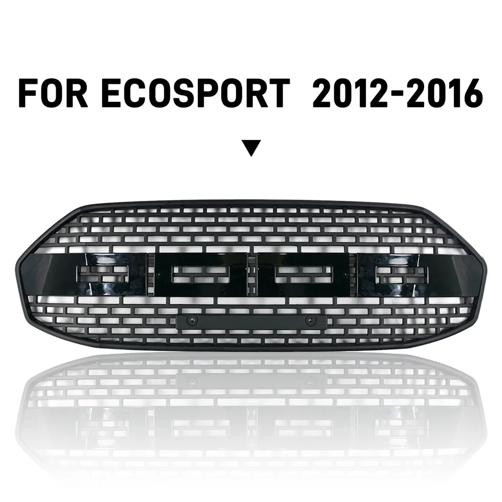 

Передний гоночный гриль для Ford Ecosport, автомобильный бампер, сетчатые сетки, матовый черный чехол, аксессуары, стиль F150