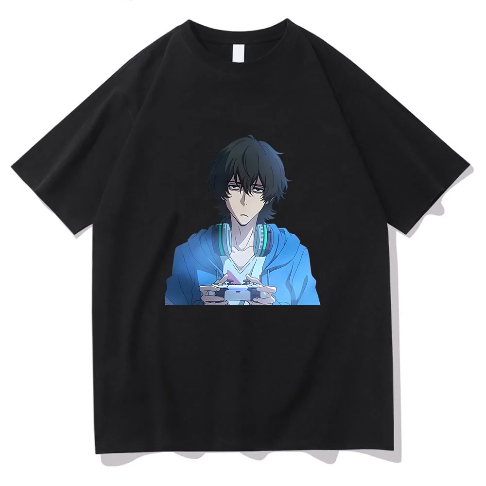 

Buddy Daddies Mascot Shark Cartoon T Shirts Women/men Japanese Anime Tshirts 100% Cotton T-shirts Play The Game Sense of Design