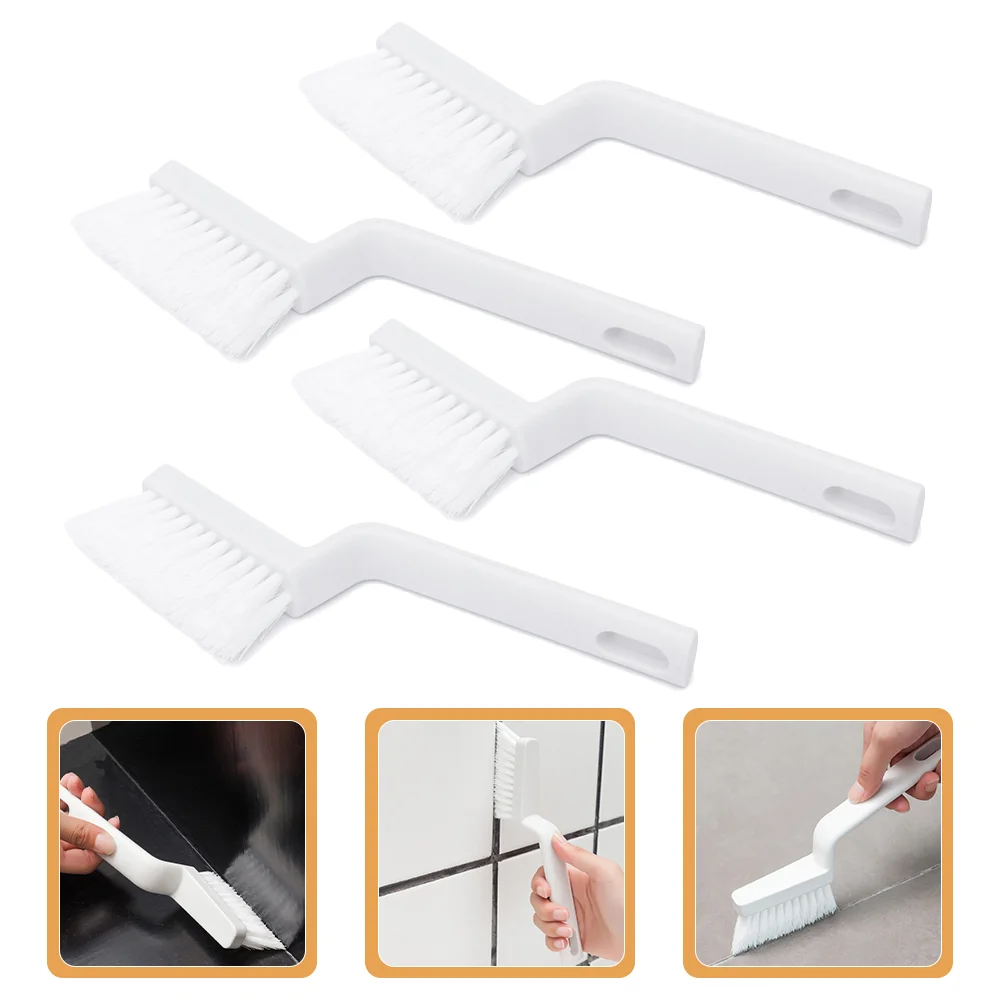 

4 Pcs Gaps Cleaning Brushes Plastic Crevice Shoe Groove Small Door Track Window