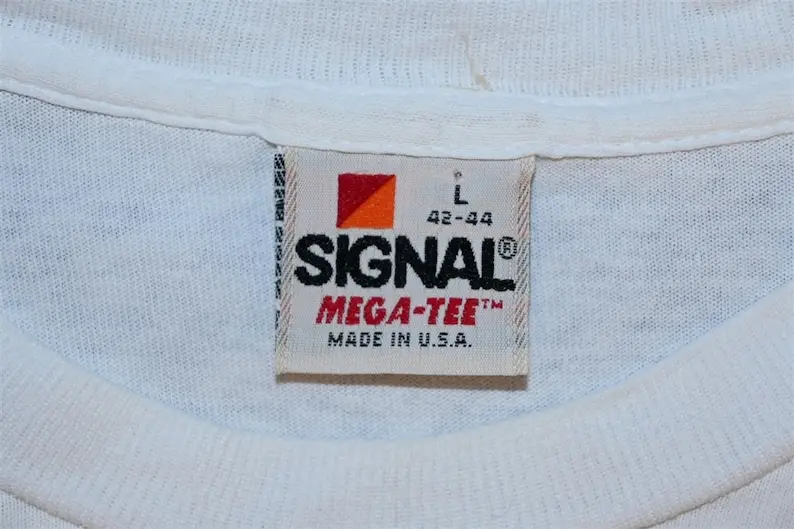 Большая неоновая туристическая футболка Alaska Life's A Mountain Not Beach 80-х годов