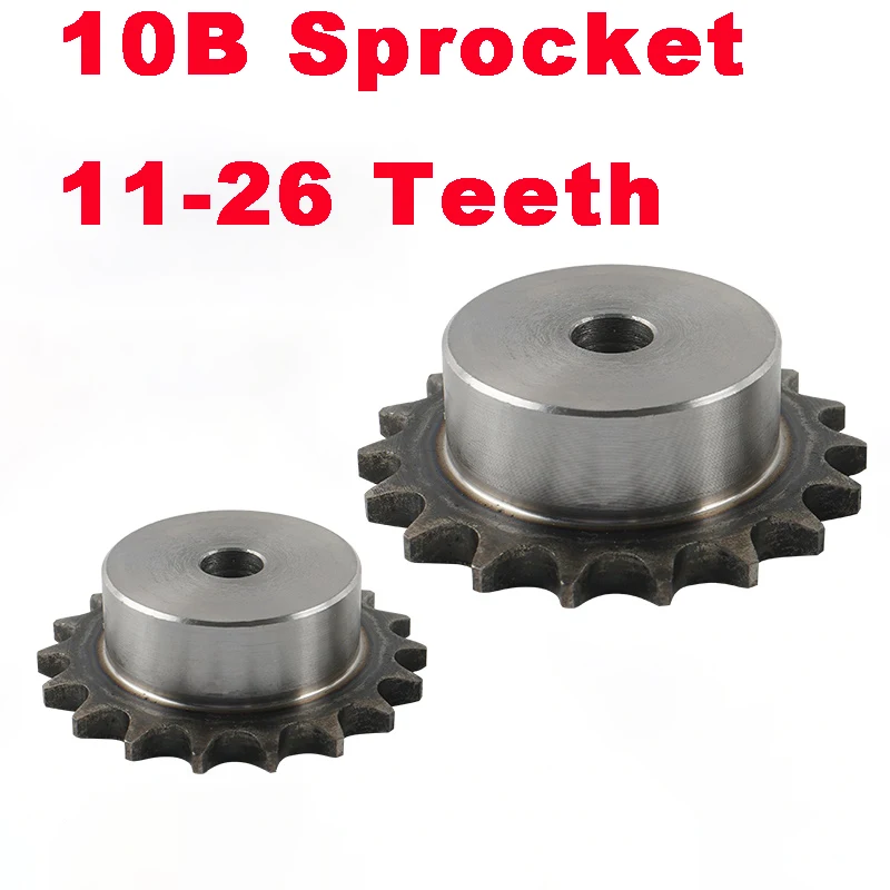 

10B Sprocket EU Standard Industrial Single Row Drive Roller Chain Sprocket Gear Wheel 11/12/13/14/15/16/17/18/19/20/21-30 Teeth