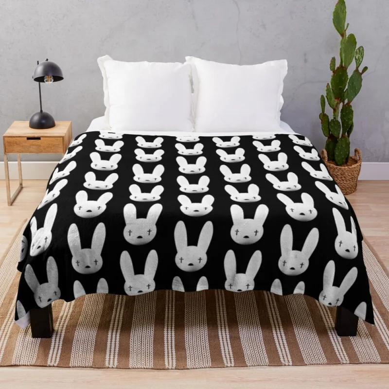 

bad bunny logo oasis tour 2019 2020 budiyanto Throw Blanket