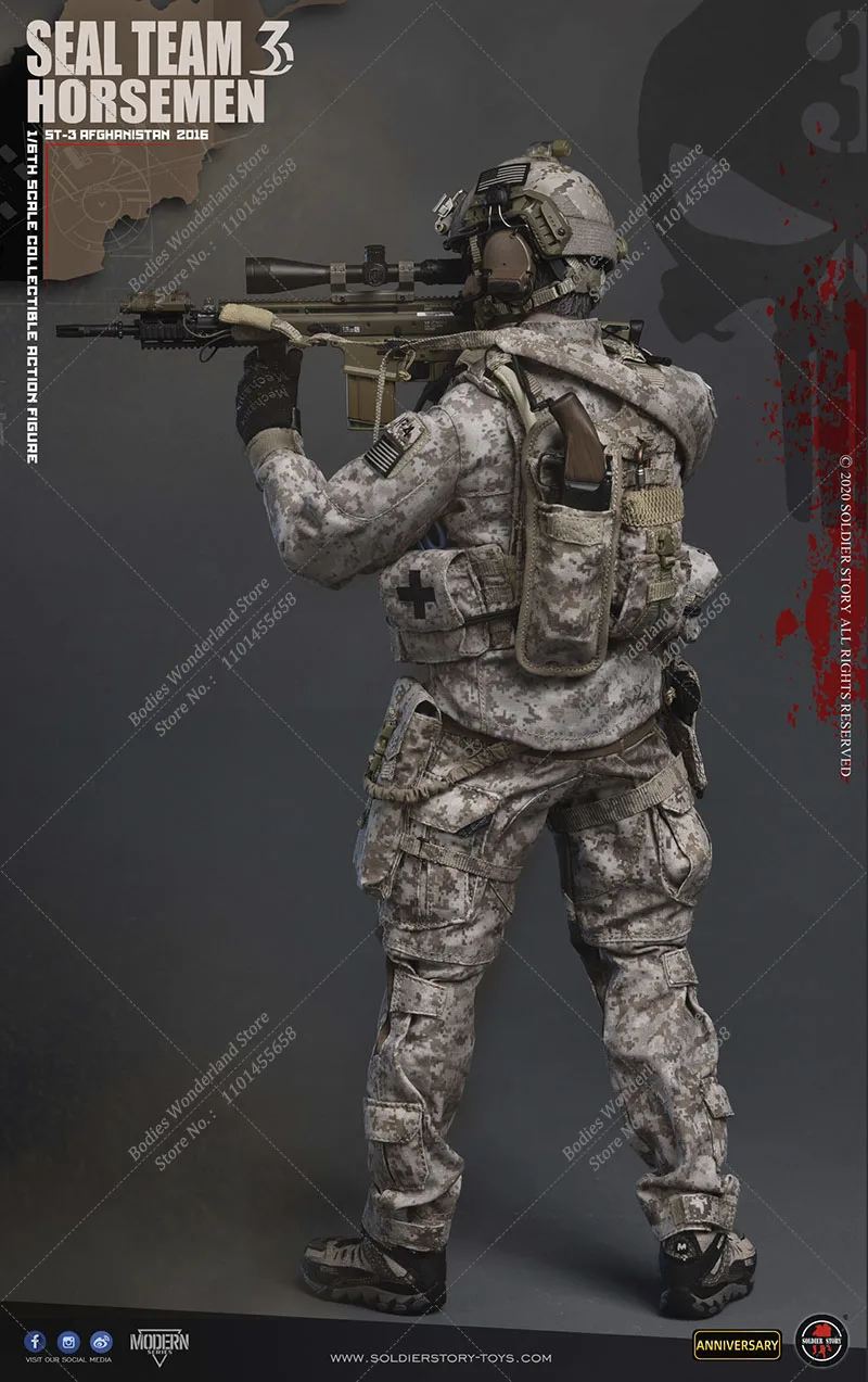 Фото Оригинальная фигурка солдата SS120, масштаб 1/6, SEAL TEAM 3 HORSEMEN, 12 дюймов, мужская фигурка солдата, юбилейное специальное издание №5