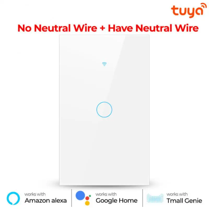 

Умный выключатель настенный с поддержкой Wi-Fi и Alexa/Google Home