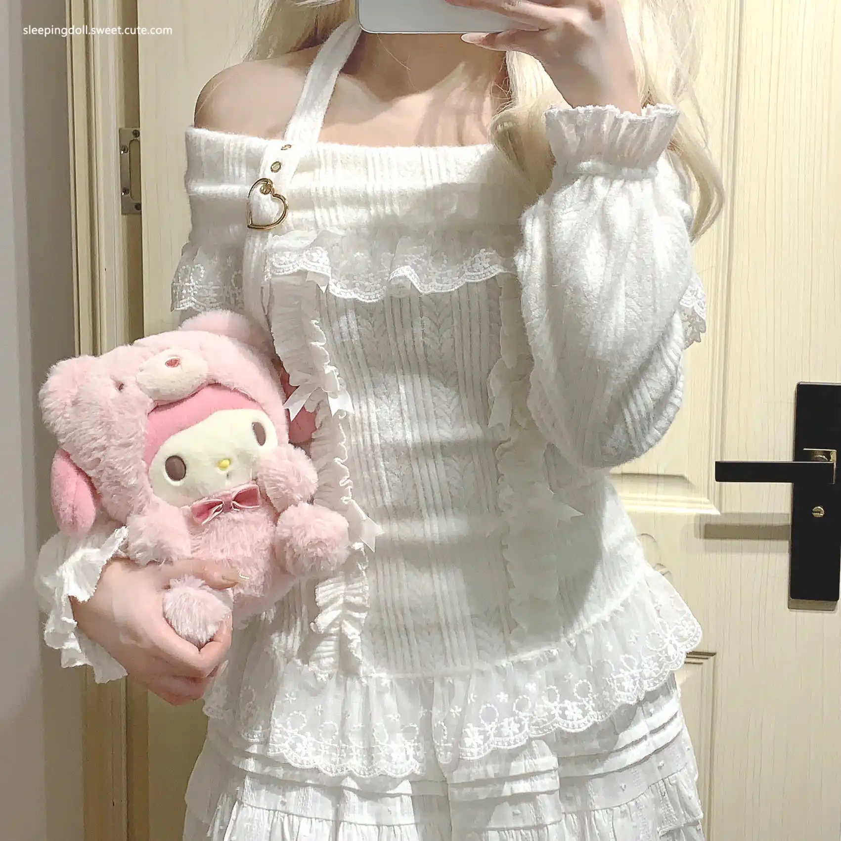 Женская трикотажная кокетка с длинным рукавом Осень-зима