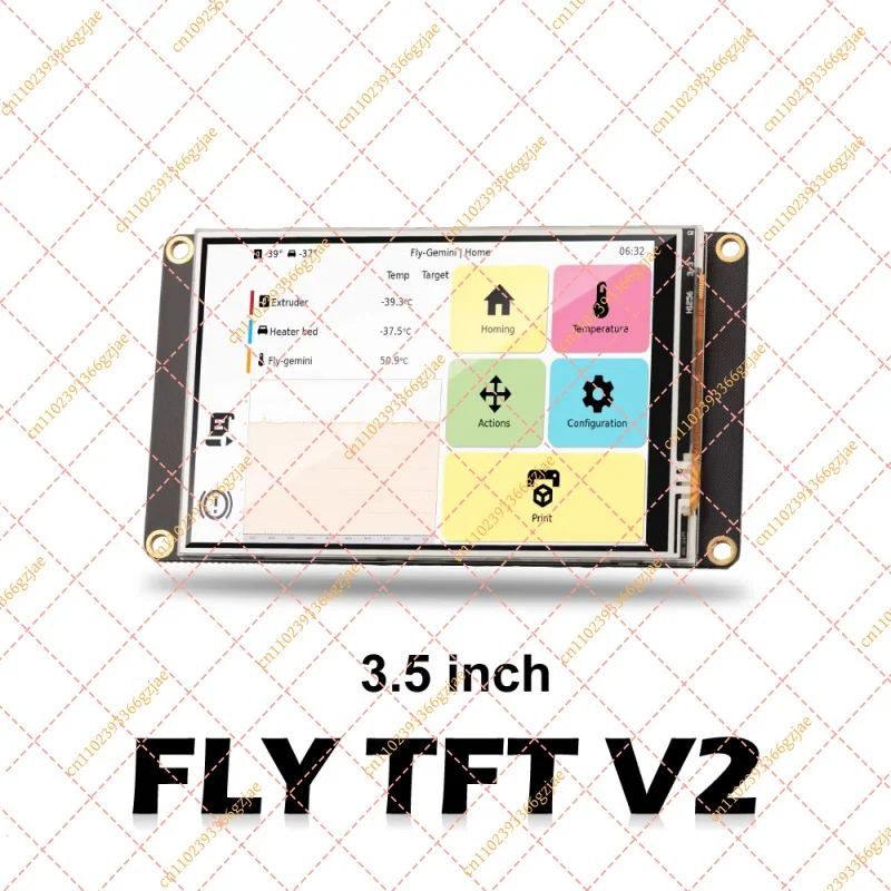 Фото Подходит для цветного экрана Fly3D TFT V2, PI V2, Raspberry PI 3b/4b SPI, аксессуары для принтеров Klipper. №3