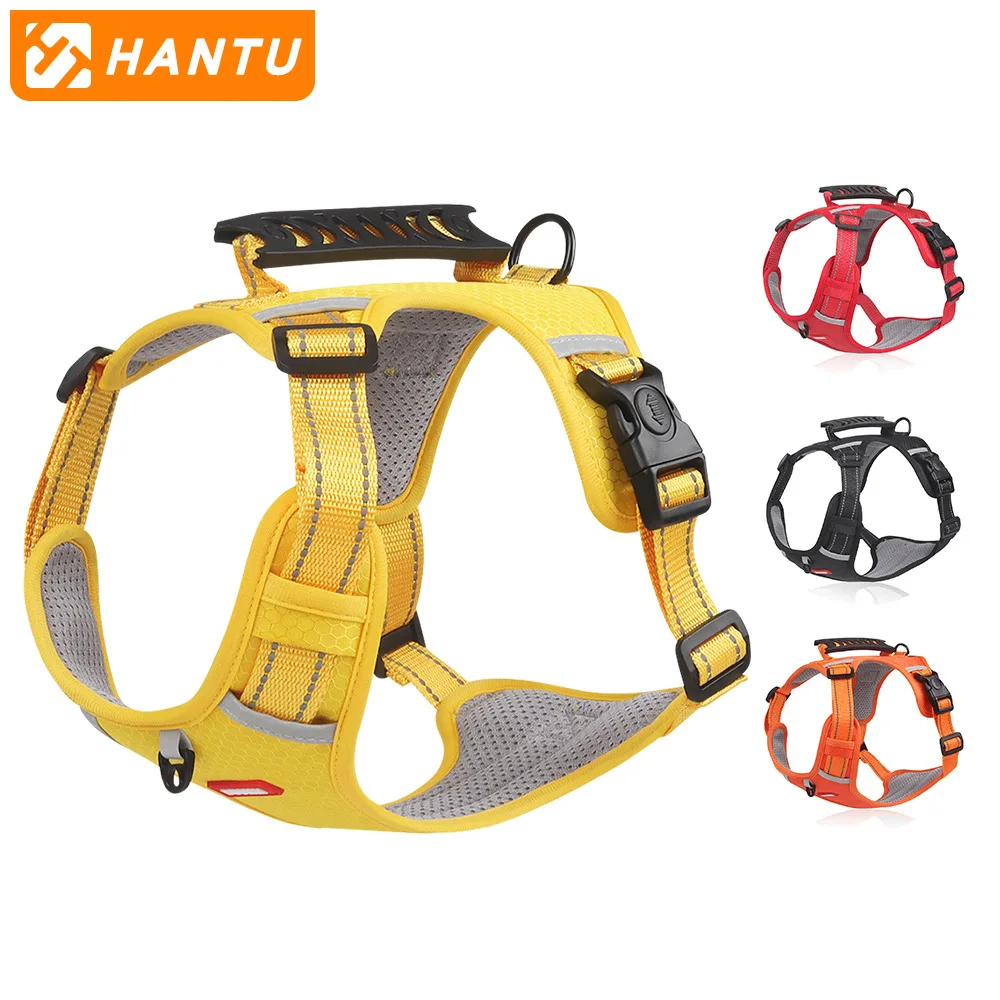 

Dog Harness for Large Dogs Pet Chest Strap Explosion Proof Big Dog Chest Back Reflective Commuting Dog Traction Rope Pet Leash
