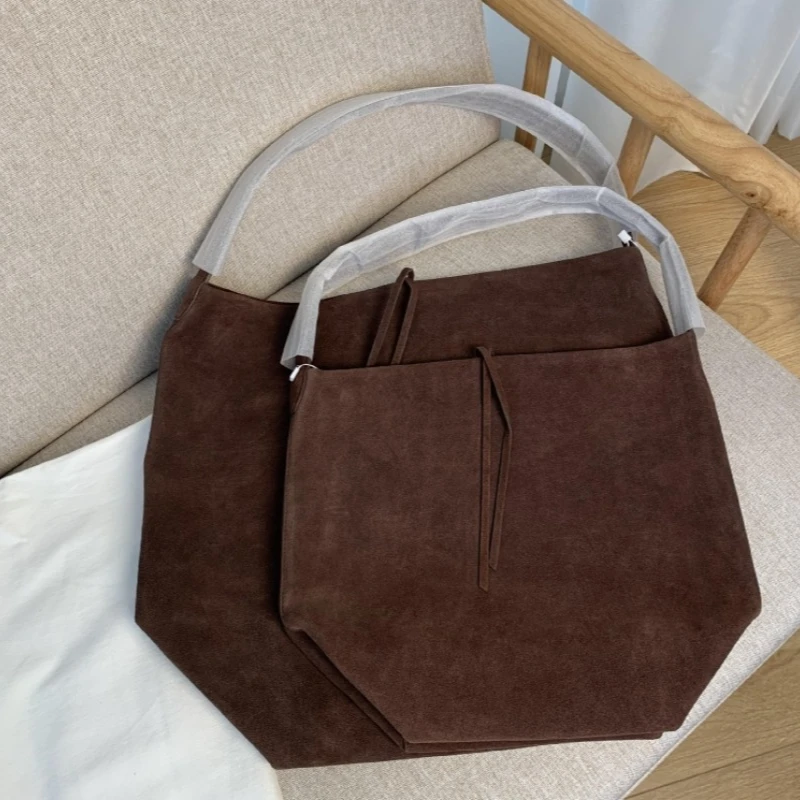 Женская сумка-ведро из воловьей кожи вместительная сумка через плечо в