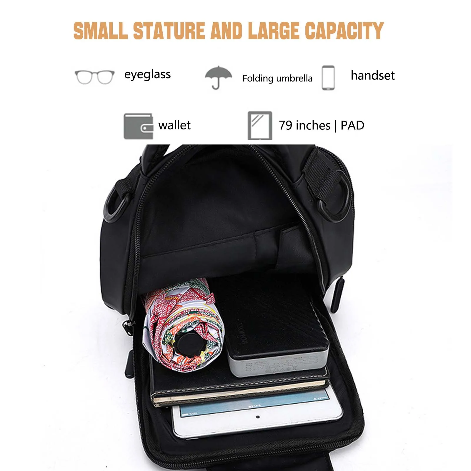 Anti-theft Casual Chest Bag Fashion Travel Sling Chest Bag For Travel Cycling