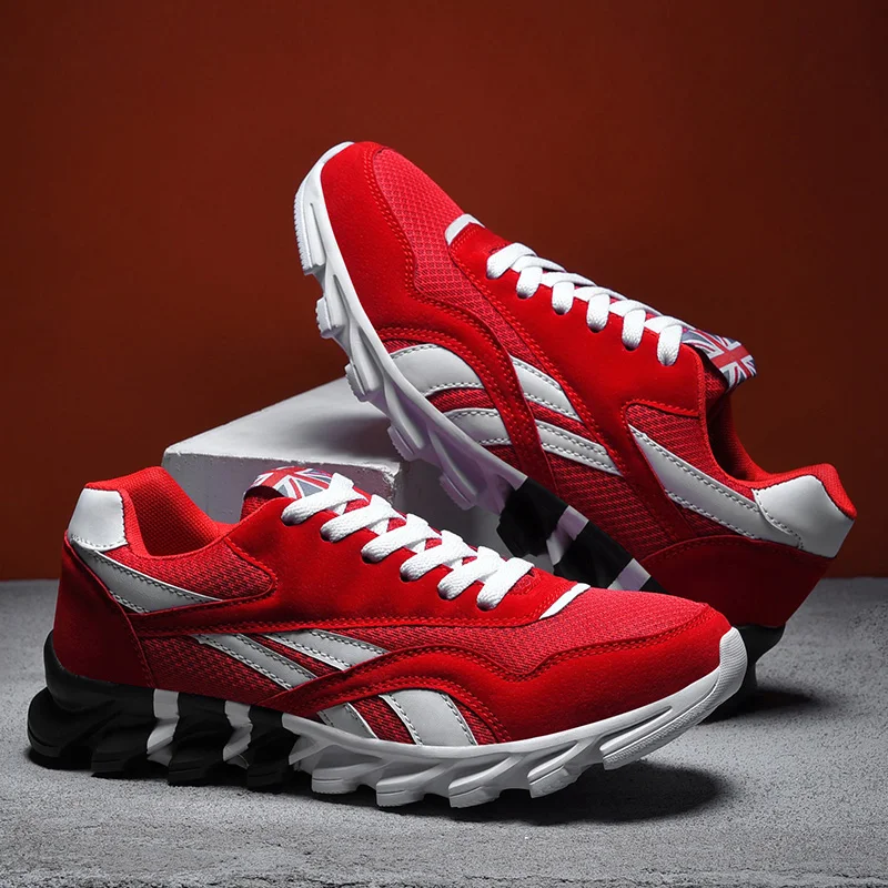 Hot Sale Brands Men's Sneakers 2022 Cozy Breathable Blade Sole Men Shoes Damping Casual Walking Trainers Jogging Man Sneaker