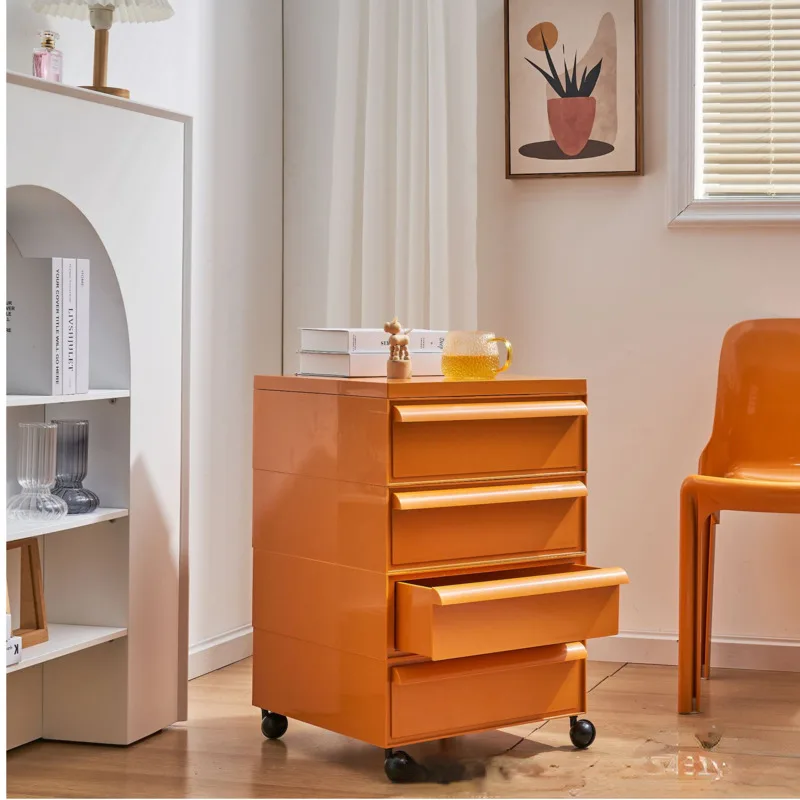 

Прикроватный столик в скандинавском стиле, простой креативный прикроватный столик с ящиками, вместительная тележка, домашний шкаф для хран...