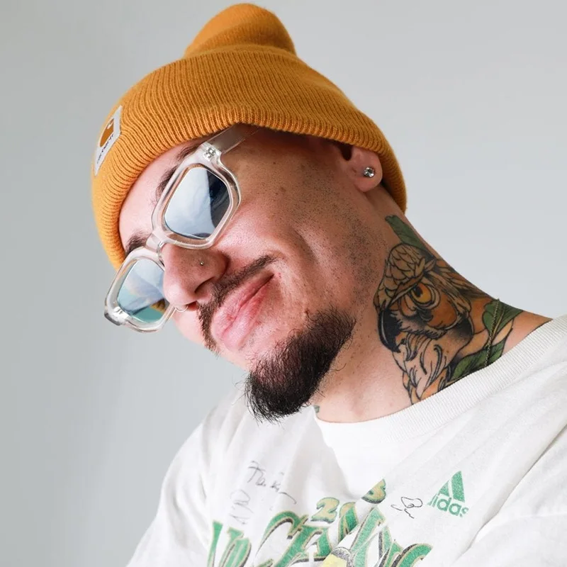 Очки солнцезащитные женские и мужские в стиле ретро квадратной формы