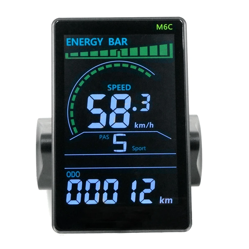 

LCD Display ABS M6C 24V 36V 48V 60V E Scooter LCD Panel Color Screen With USB For Mountain Electric Bike