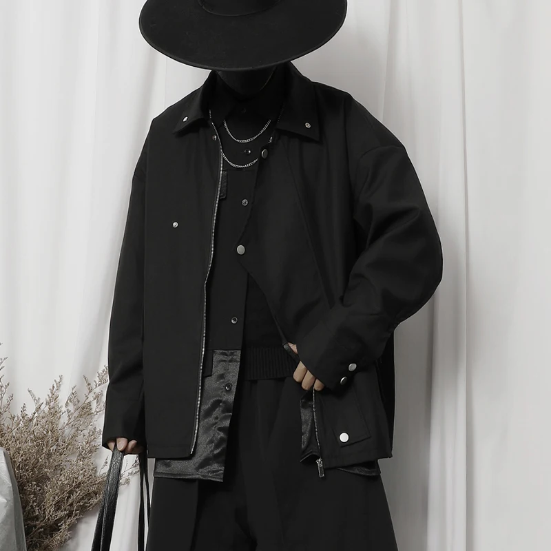 

The Spring Of 2023 The New Jacket Male Yamamoto Wind Niche Design Diablo Tide Male Profile Men Loose Jacket Coat