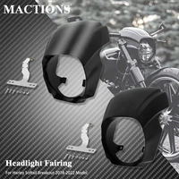 motorcycle front headlight fairing cover gloss blackmatte black windshield abs for harley softail breakout fxbrs fxbr 2018 2022