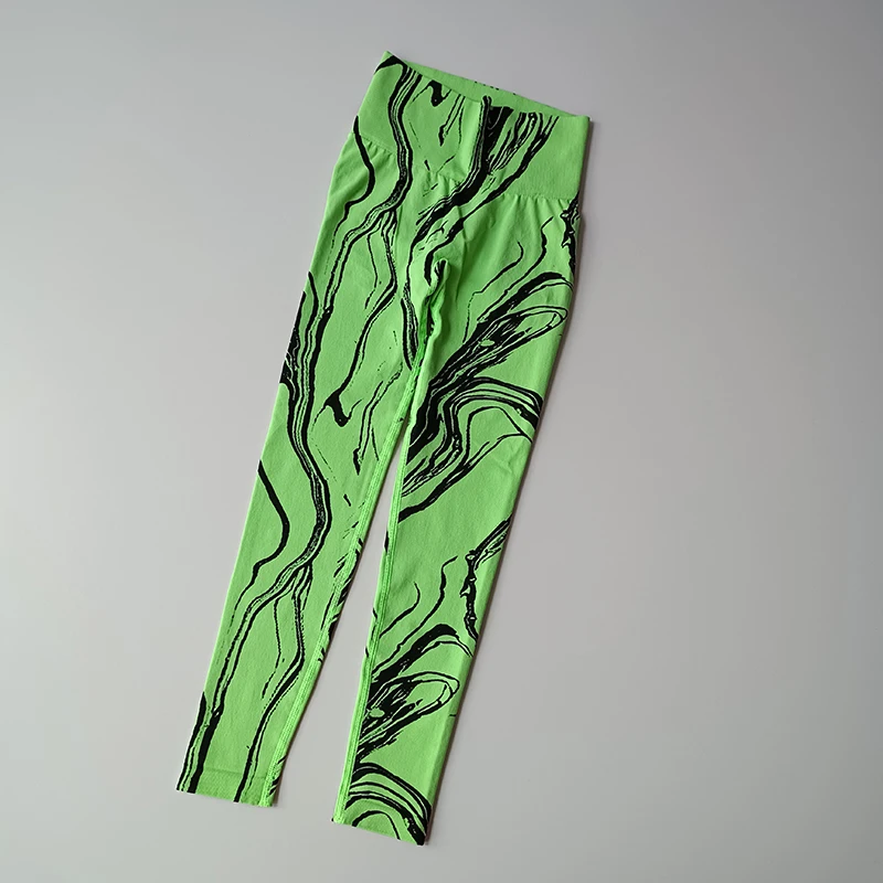 Women High Waist Seamless Tie Dye Yoga Pants for Women Outdoor Nude Tight Fitness Pants Honey Peach Hip Quick Dried Sports Pants