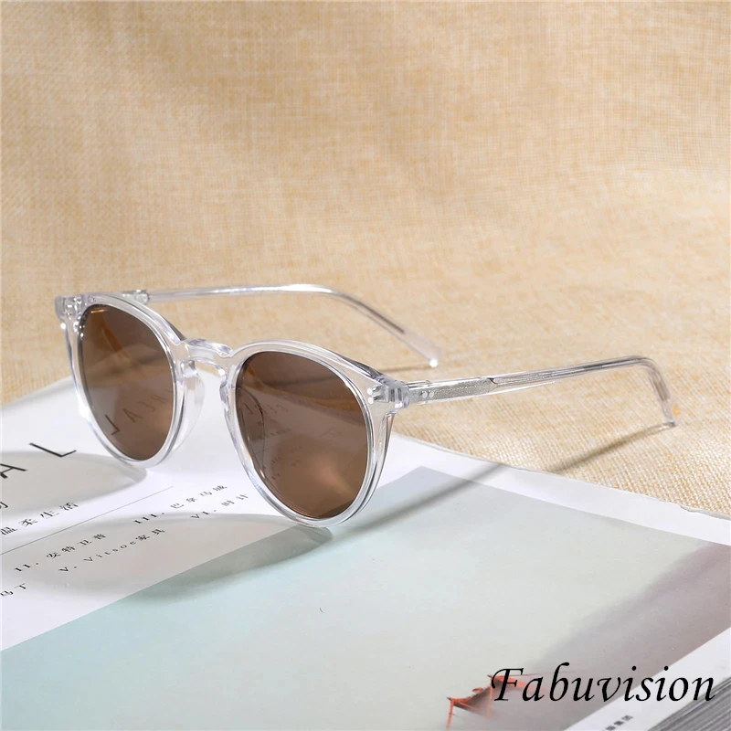 Очки солнцезащитные круглые в винтажном стиле для мужчин и женщин