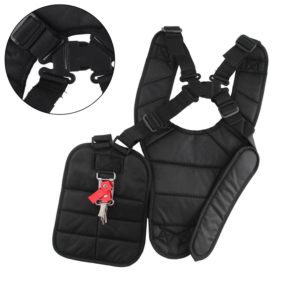 

Durable Practical Useful Shoulder Strap Padded 1pcs Adjustable Black Harness Lawn Mower Nylon Strimmer Trimmer