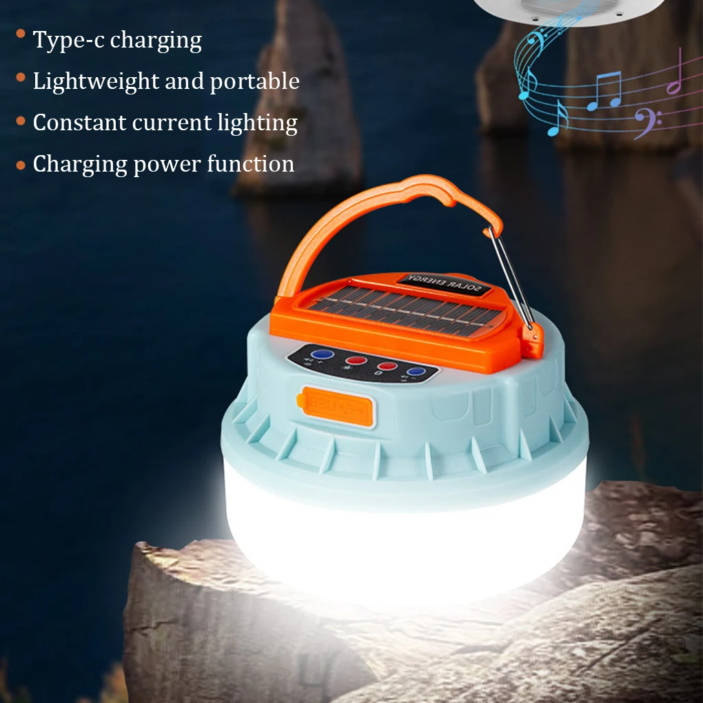

Solar Powered LED Camping Energy-saving Searchlight Light Emergency Lanterns BBQ Hiking Backpacking Lighting Adventure