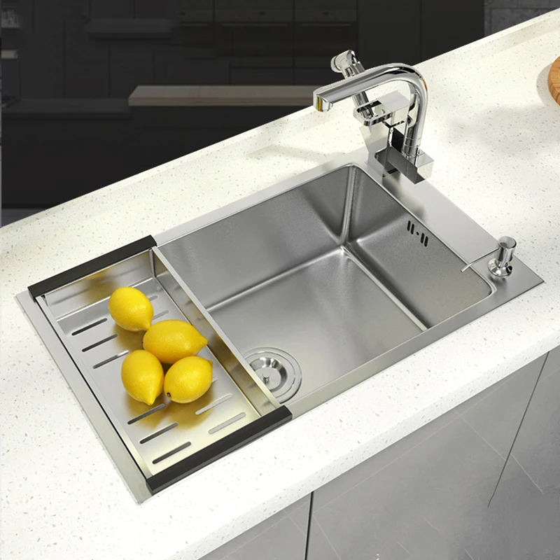 20 Калибр 304 дюйма зеркальная установка одиночная раковина ручной работы матовая