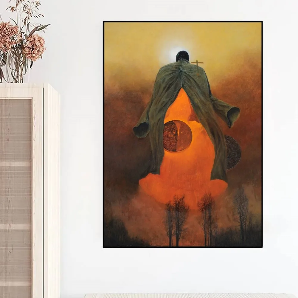 Художественный Постер Zdzislaw Beksinski Необычная Наклейка На Стену Винтажная