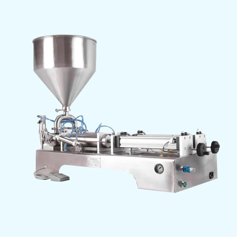 

Yogurt Jam Gel Paste Filling Machine Piston Type Double Head Paste Filler Semi Automatic Quantitative Filling Machines