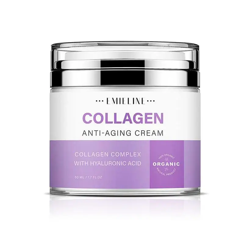 

Collagen Face Cream Moisturizer Collagen Cream Hyaluronic Acid Cream Lotion For Women Skin Tightening Firming Care 50 Grams