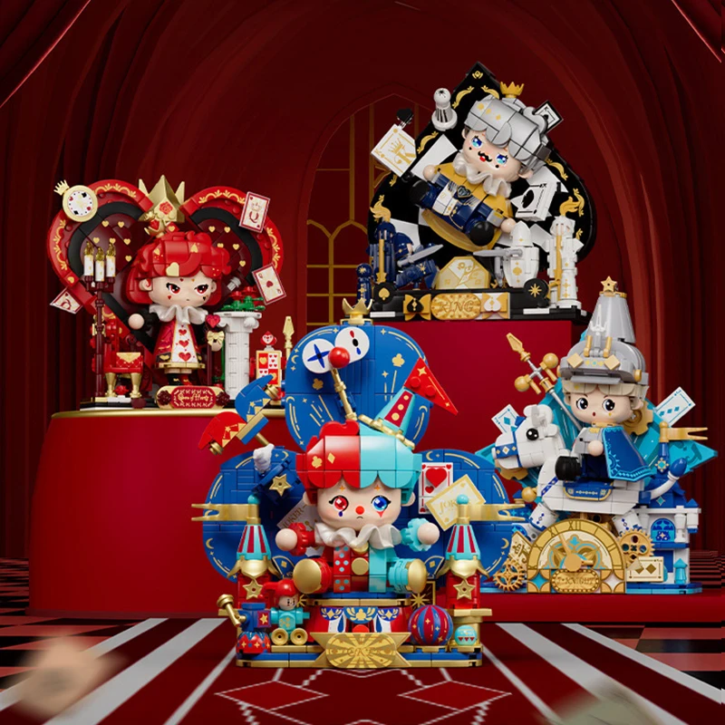 Лидер продаж сказочное покерное Королевство строительные блоки милая