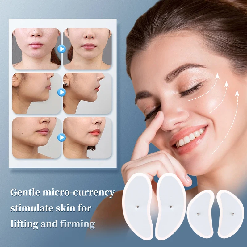 

4 шт., электронные электроды для стимуляции мышц лица