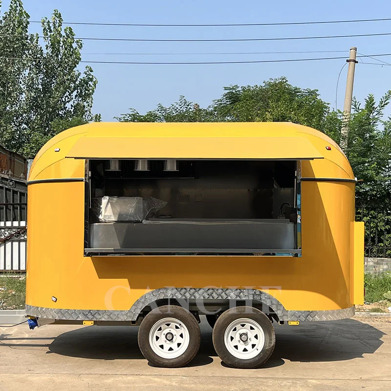 

Фургон Catering Airstream, полностью оборудованный мобильный фургон для пиццы, барбекю, фаст-фуда, фургон с кухней, для продажи, Европа