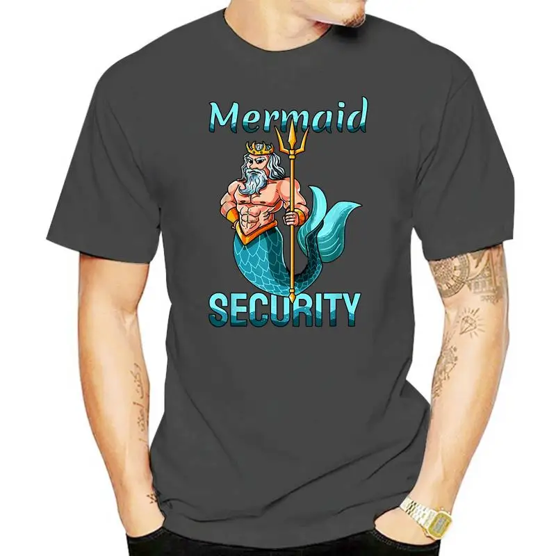 

Mermaid Security Shirt Gift For Grandpa Dad Brother Men Hot Summer Casual Tee Shirt