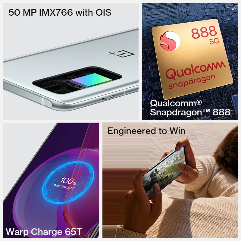 Смартфон OnePlus 9RT 9R T телефон с глобальной прошивкой 8 ГБ/12 Гб ОЗУ Snapdragon 888 65 Вт
