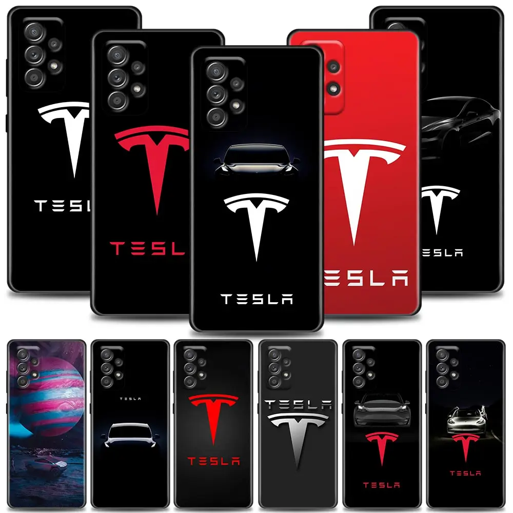 

Funda Case for Samsung A73 A53 A33 A23 A52 A72 A22 A32 A12 A42 A71 A51 A91 A41 A31 A21S 4G 5G Case Para Coque New Energy T-Tesla